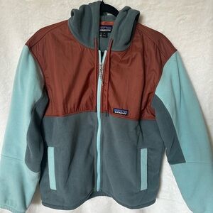 Patagonia Two-Tone Fleece Jacket - Brown and Gray